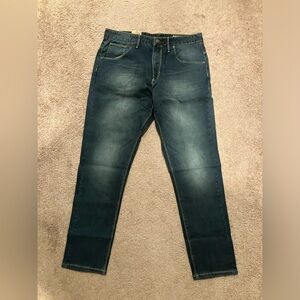 CCS Skinny Slouch Jeans 34 waist 32 inseam Navy Acid